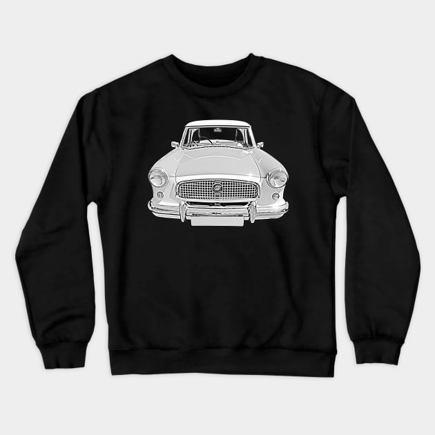 Nash Metropolitan 1950s classic car Crewneck Sweatshirt by soitwouldseem